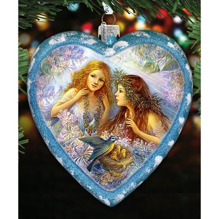 GLORIOUSGIFTS Limited Edition Bird Nest Fairy Ornament GL1763650